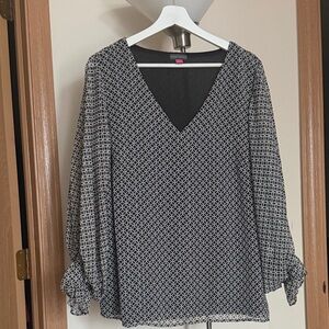 Elegant Black and White Blouse